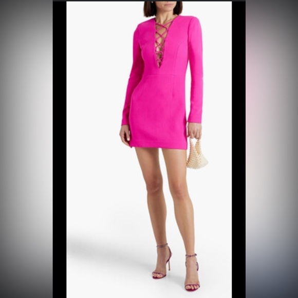 Rebecca Vallance Cupids Bow Lace Up Dress - Picture 4 of 8